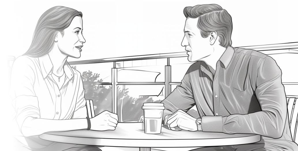 Couple in conversation